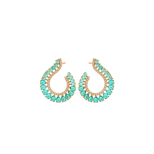 Opulent Paraiba Bloom Earrings