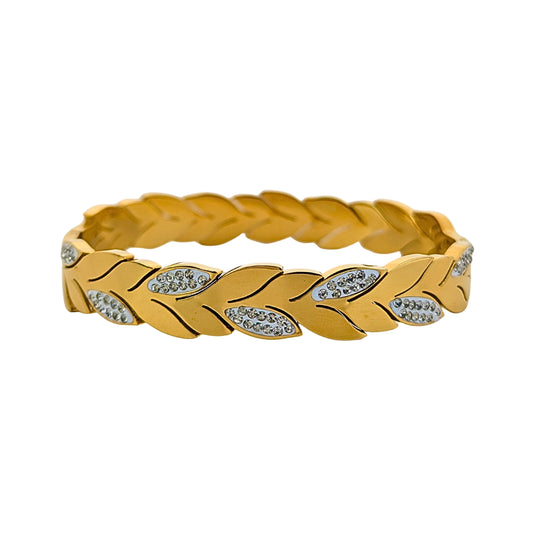 Gilded Folia Bangle